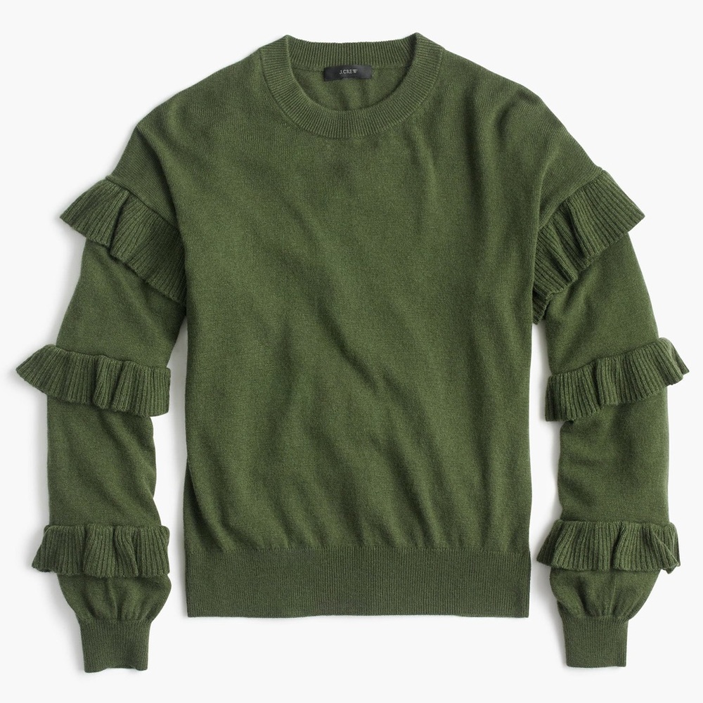 J.Crew Ruffle Sweater NWT